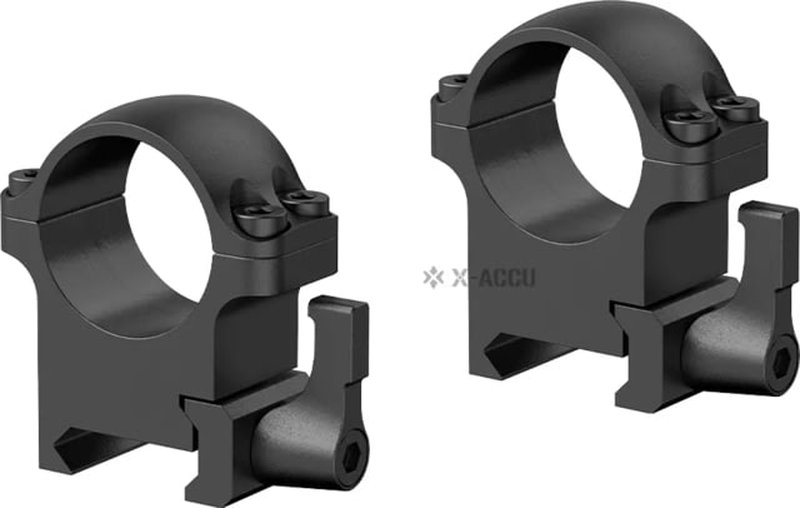 Vector Optics Steel Weaver Qick Release Medium Profile Rings, 1 in XASR-SQ02