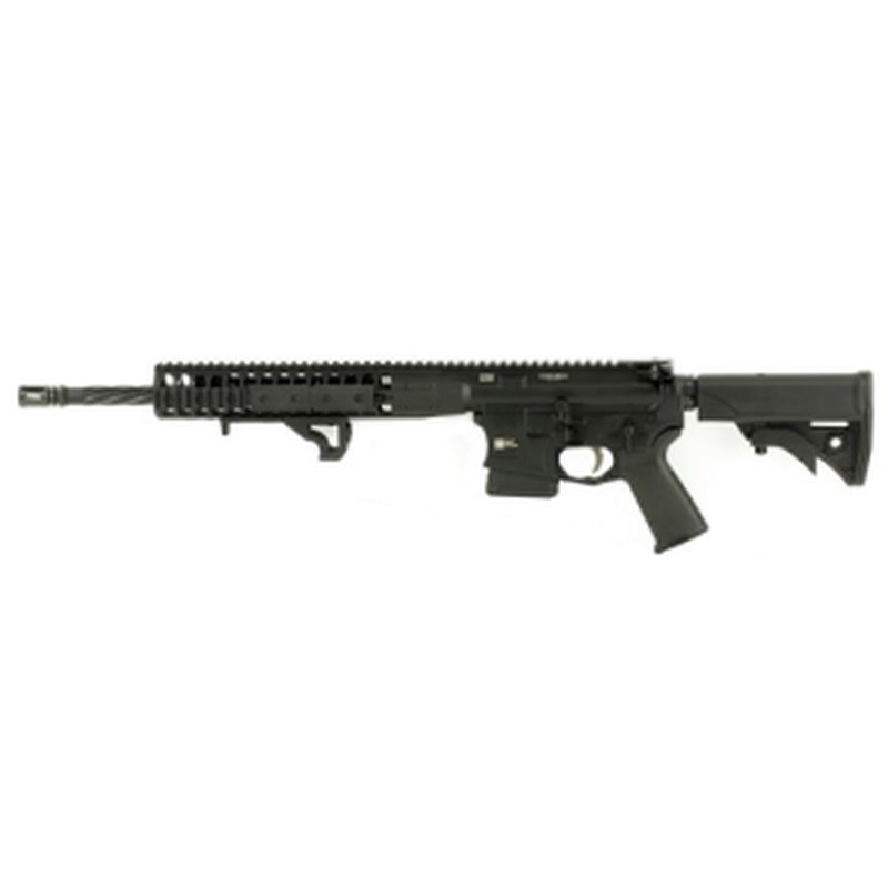 LWRC DI 5.56 NATO 16.1" 10rd Semi-Auto AR15 Rifle w/ Sprial Fluted Barrel - CO/MD Compliant | Black