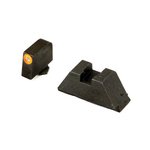 AmerGlo Suppressor Height Green Tritium Orange Outline Front Black Rear Sight Set For All Glocks