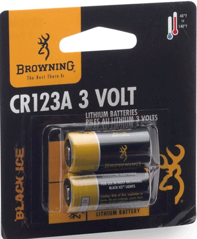 Browning CR123A 3V Lithium Batteries 2-Pack