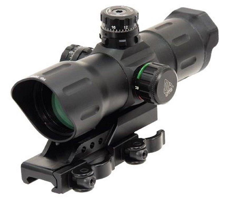 Leapers UTG 6in ITA Red/Green CQB Sight w/ Offset QD Mount SCP-TDTDQ, Color: Black, Battery Type: CR1620 3V, 12% Off w/ Free Shipping