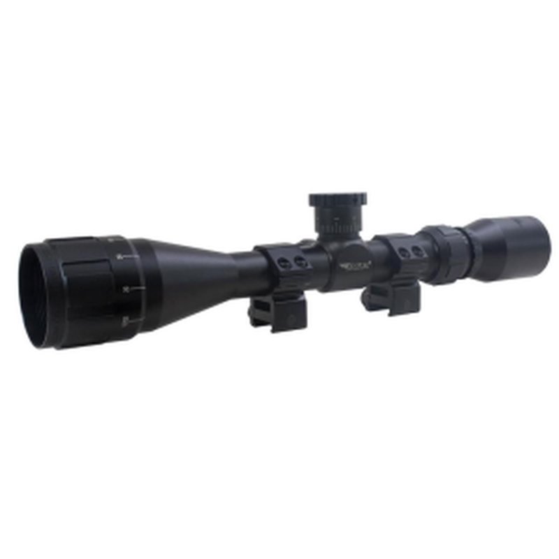 BSA Sweet .22 3-9x40mm Adjustable Objective Rifle Scope SFP 30/30 Duplex Reticle Non Illuminated Black with Dovetail Rings