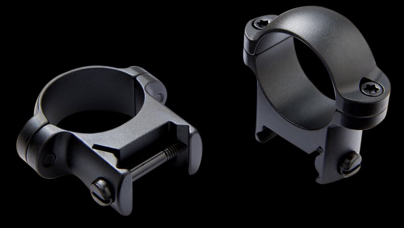 Burris Zee Rings 1'' Low Steel Scope Rings Gloss Black Weaver-Style