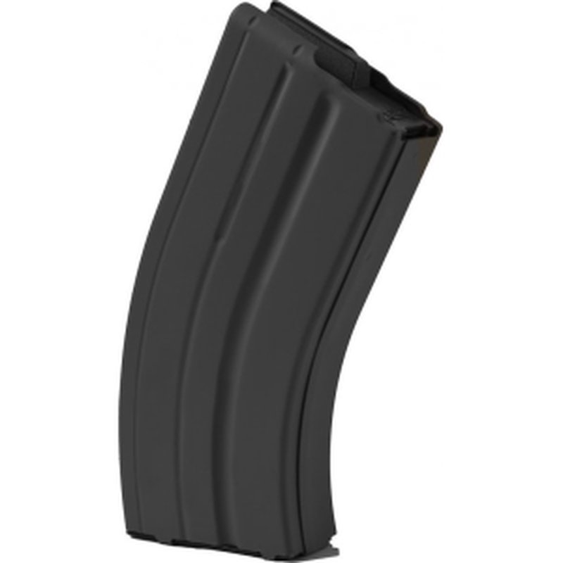 ASC AR-15 7.62x39mm, 20 Round Magazine, Black Marlube Coated Stainless Steel Body, Black Follower - 20-76239-SS-BM-B-ASC