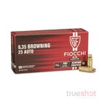 Fiocchi 25 Auto 50 Grain FMJ