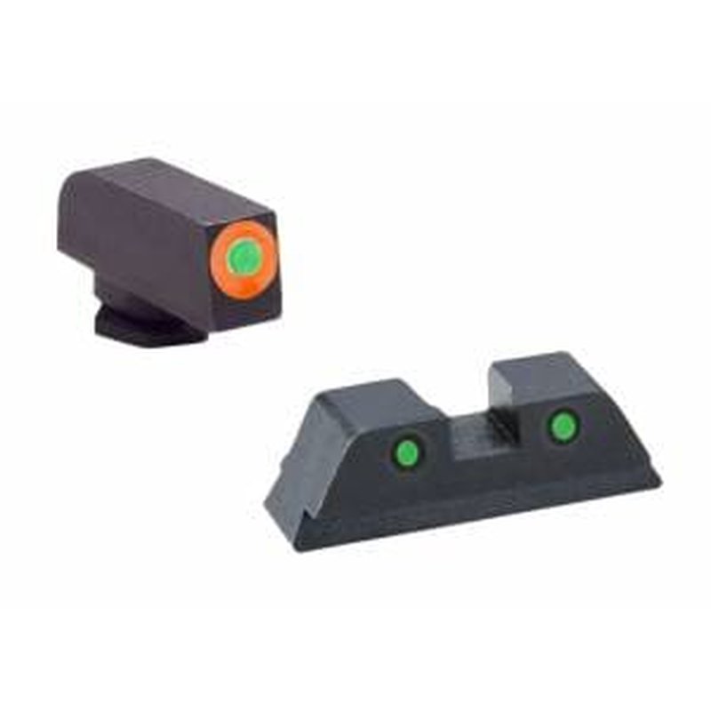 AmeriGlo GL5113R 3DOT NS rear sight only for Glock Gen 5 17/19 green
