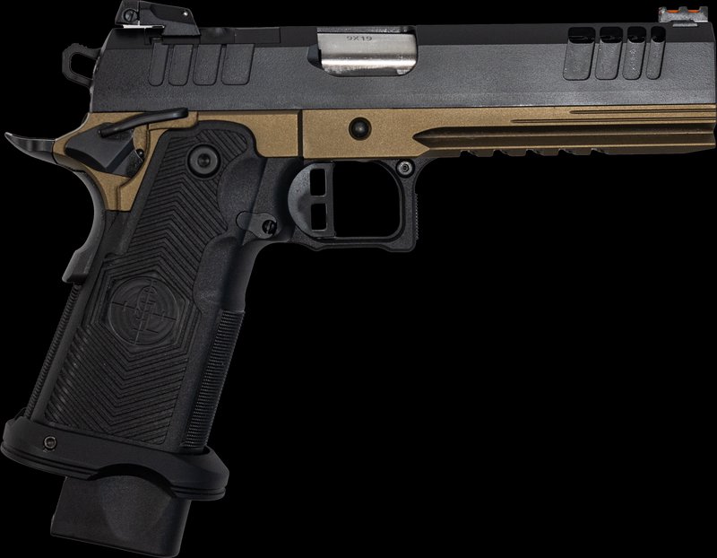 Great Lakes GL1911DS9FSSBRZ 9mm Pistol 5 Inch Barrel Bronze Cerakote