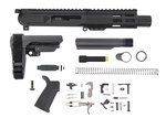 PSA Gen4 4" 9mm 1/10 Nitride 5" Lightweight Hex M-lok Railed MOE EPT SBA3 Pistol Kit