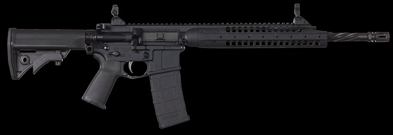 LWRCI IC-A5 5.56 NATO Rifle, 16.1 Inch Barrel, Black Finish