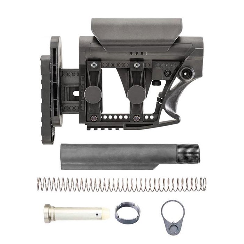 Luth-AR MBA-3 Adjustable Carbine Buttstock w/ 223/5.56 Buffer Assembly (Black)