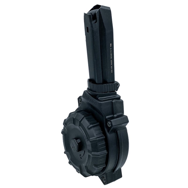 ProMag DRM-A98 Ruger Security-9 9mm Drum Magazine 50-Round Black Polymer