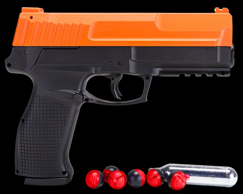 RWS P2P Secure 68P Pepper Defense Kit CO2 Launcher .68 Cal 6-Shot Fiber Optic Sights