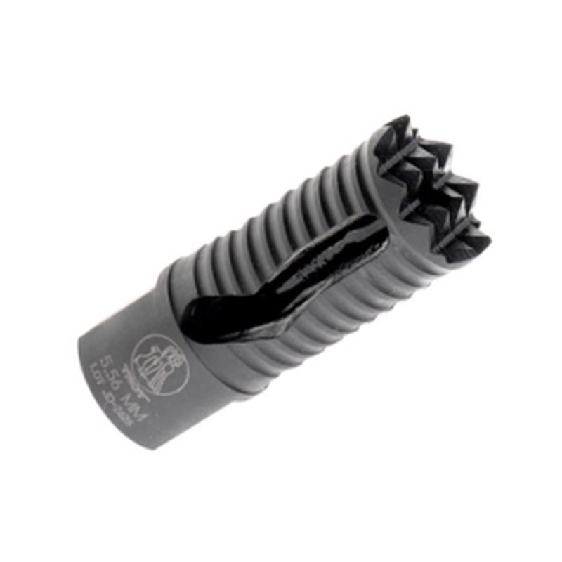 Troy Industries Medieval Muzzle Brake 5.56mm Steel 1/2x28 Thread AR Platform, Aggressive Teeth