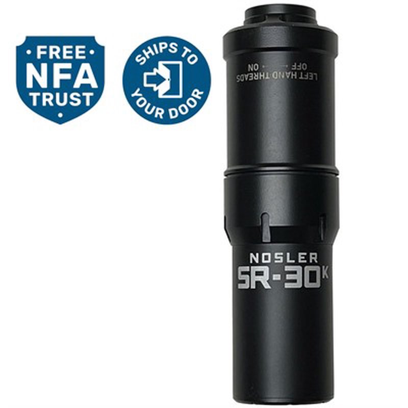 NOSLER SR-30TI 30 Caliber Rifle Suppressor