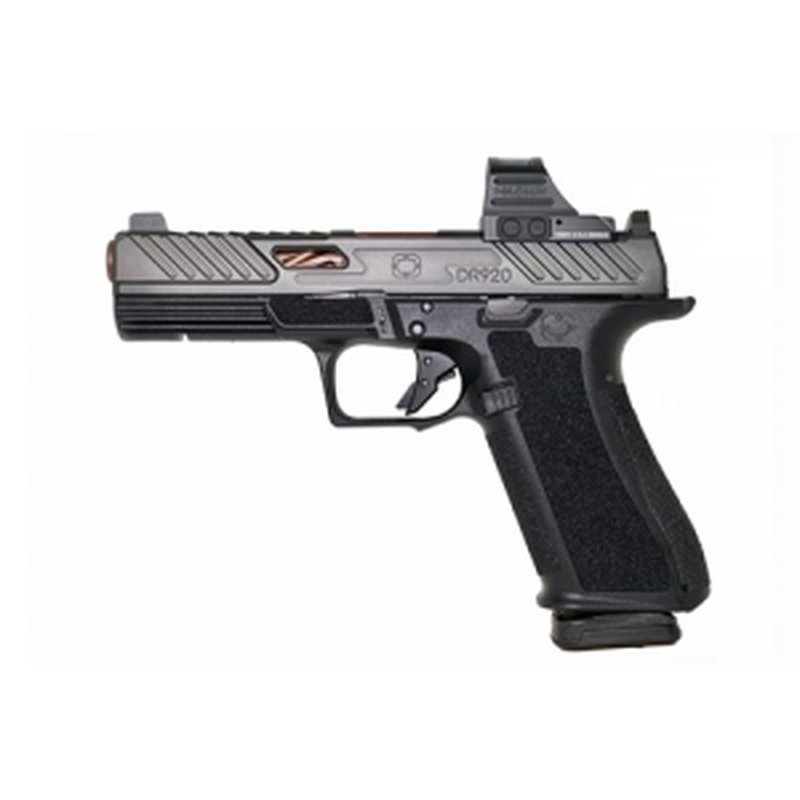 Shadow Systems DR920 Elite Handgun With 507C Red Dot 9mm - 4.5" - Black/Bronze