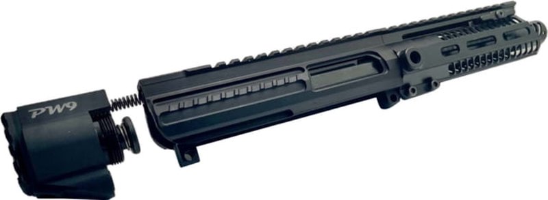 R&D Precision PW9 Colt/Glock 9mm 5 inch Upper Receiver Kit