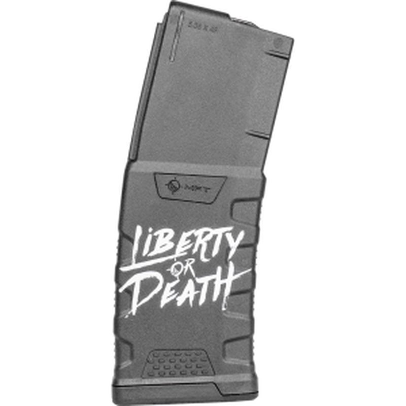 Mission First Tactical Extreme Duty Liberty Or Death 30rd AR-15 Mag 223/5.56/300 BLK Black