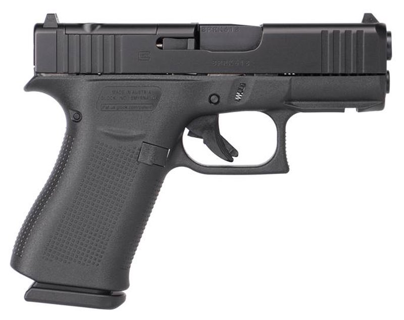 Glock G43X MOS 9mm pistol (Glock-compatible) with modular optic system