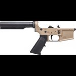Aero Precision AR15 Carbine Complete Lower Receiver w/ A2 Grip, No Stock - FDE Cerakote - APAR501375