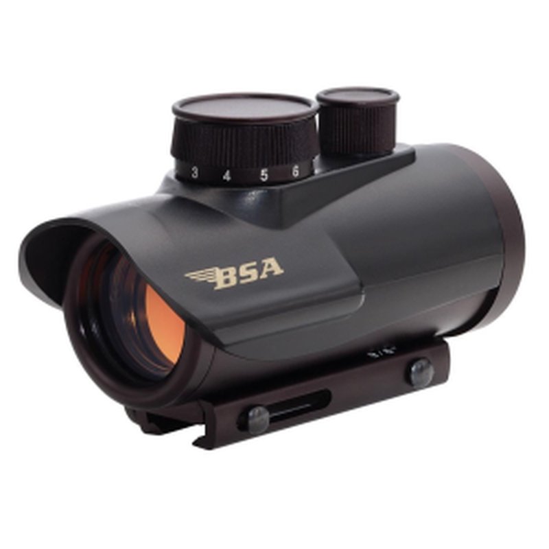 BSA Illuminated Red Dot Sight 1x30mm 5 MOA Red Dot Black