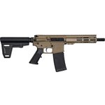 Great Lakes GLFA AR15 Pistol 223 Wylde 7.5 Inch Brace Nitride Flat Dark Earth