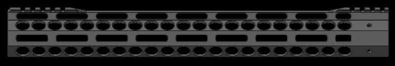Bowden Tactical Air-Rail AR-15 Standard Handguard 13in Competition Top Black