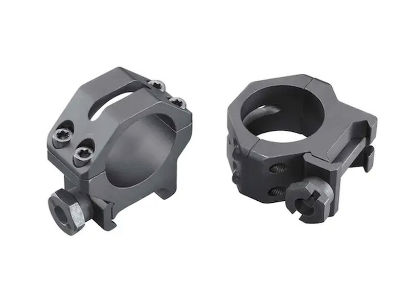 Weaver Optics 1-Inch Tactical Picatinny Scope Rings Medium Height Matte Black 4-Hole
