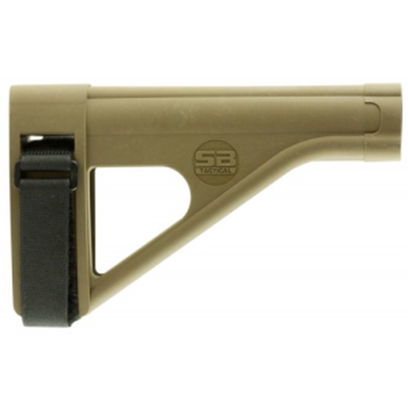 SB TACTICAL SOB Brace AR Style FDE SBT Logo for Tube 1.1-1.25 in