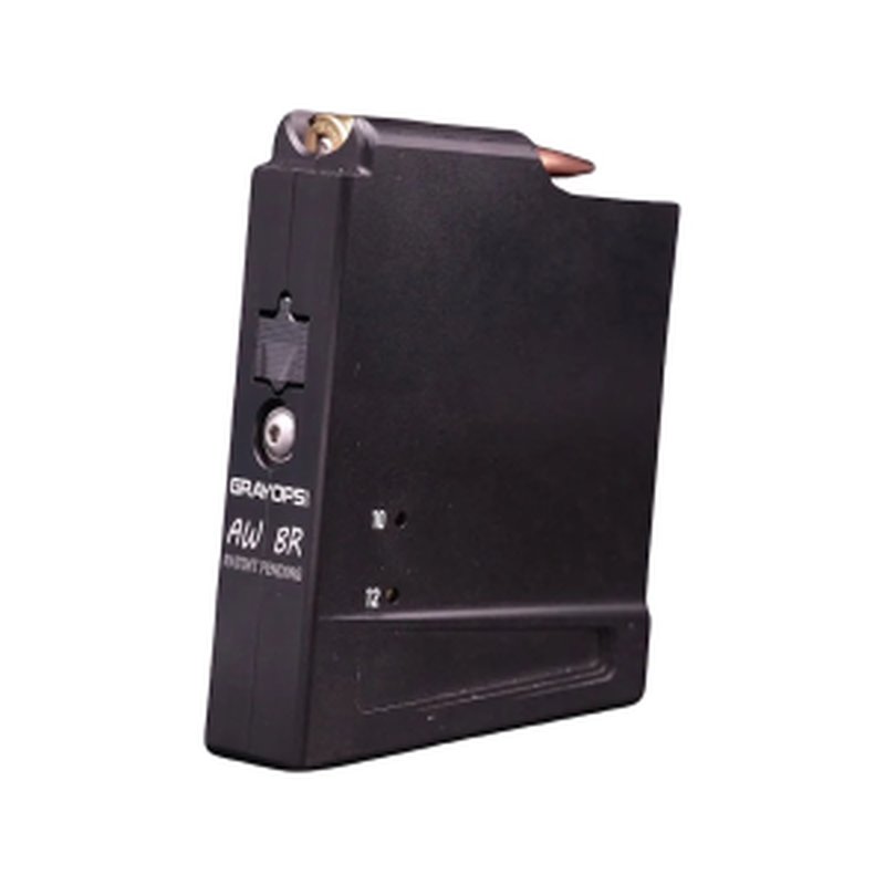 Gray Ops CNC AW Magazine 6mm Dasher 6 BR 12-Round
