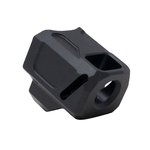 Faxon EXOS-553 9mm Glock 17 Gen 5 Pistol Compensator, 1/2x28, Black Anodized