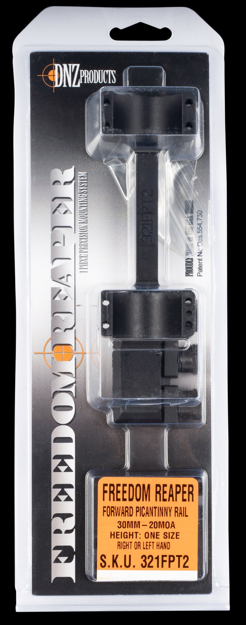 DNZ 321FPT2 Freedom Reaper Forward Picatinny Rail 20MOA Scope Mount Ring Combo