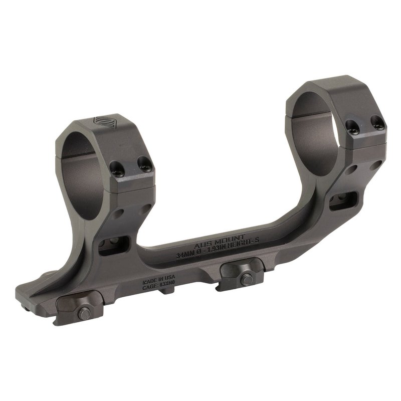 Reptilia AUS 34mm Scope Mount 1.93 Inch Height Hardcoat Anodized Black