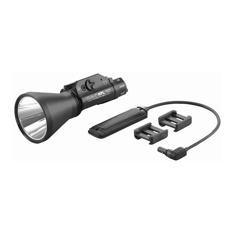 Streamlight TLR-1 HPL Long Gun Kit 69219, 1000 Lumen LED, Black, Remote Switch, Rail Mount