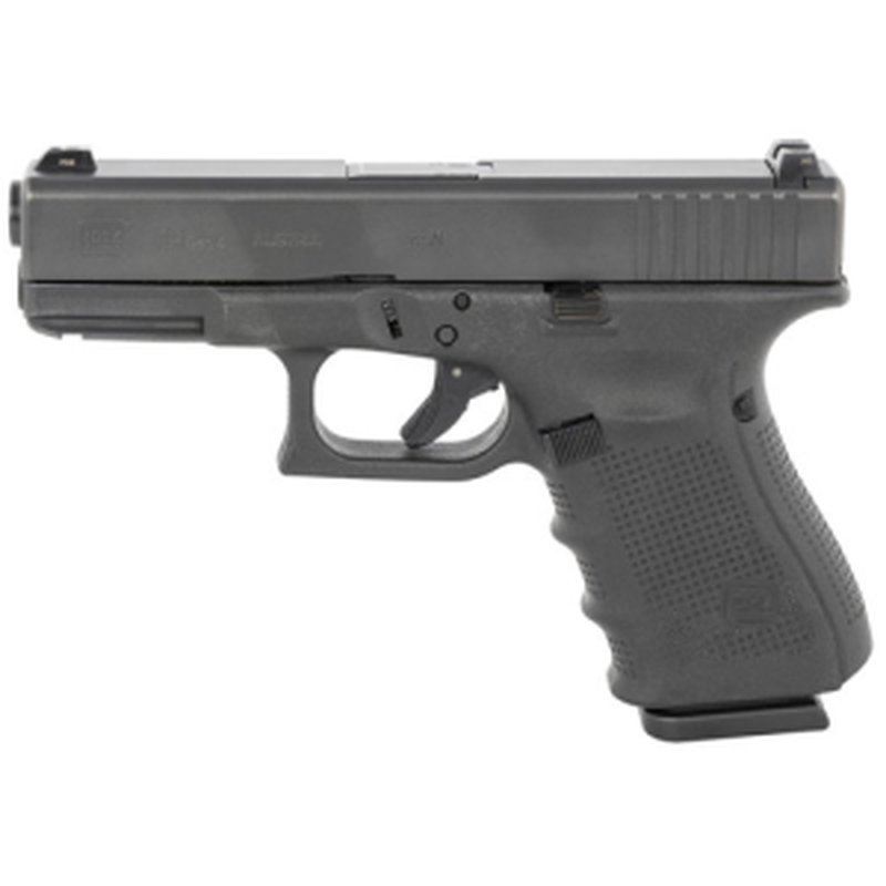 Glock G19 Gen4 9mm 4.02 in 15rd Pistol Black