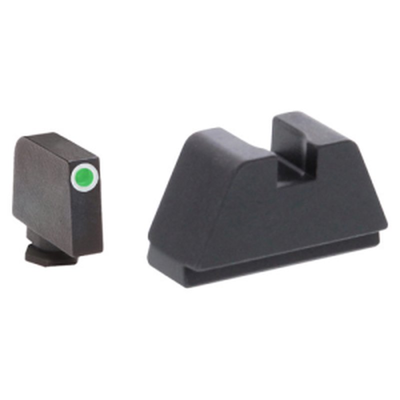AmeriGlo GL-481 2XL Tall Suppressor Tritium Sight Set for Glock Black