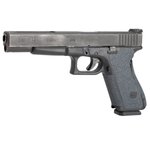 Hogue 17129 Wrapter Grit Adhesive Black Grip for Glock Gen 1-2 (G17/17L/18/22/24/31)