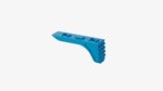 Timber Creek Outdoors Rugged Barrier Stop M-LOK Hand Stop Blue