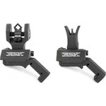 Troy Ind SSIG45SMDBT 45s Front & Dipotic Rear AR-15/M4/M16 Black Metal