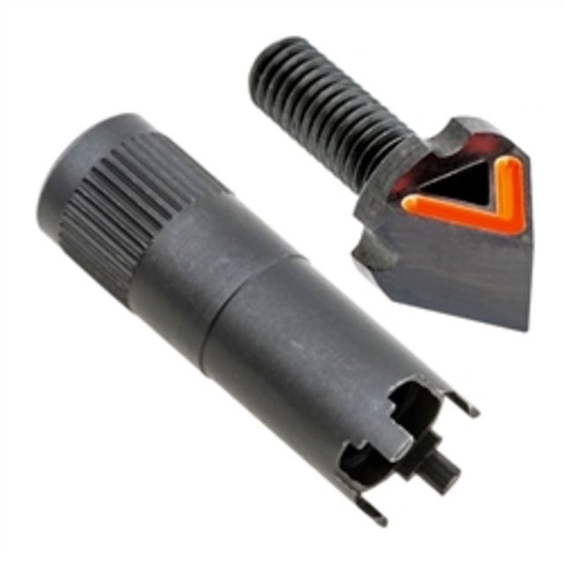 Blitzkrieg Components AR-15 Chevron Front Sight Post with Tool - Orange