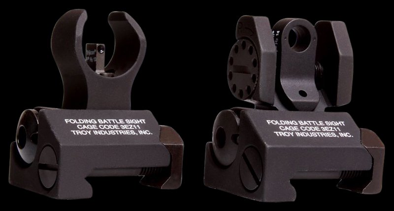 Troy Ind Tritium Micro BattleSight Front and Rear Set HK Black