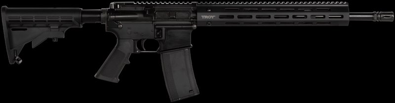 Troy SPC-A3 AR-15 Rifle 16in Chrome-Lined Barrel Troy MLok Battle Rail