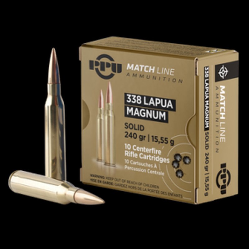 Prvi Partizan .338 Lapua Magnum Match FMJBT 240gr Ammunition PPM338