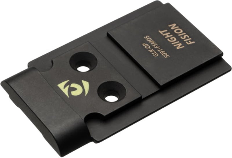 Night Fision Glock MOS Adapter Plate for Holosun 509T (17-4 SS) Black