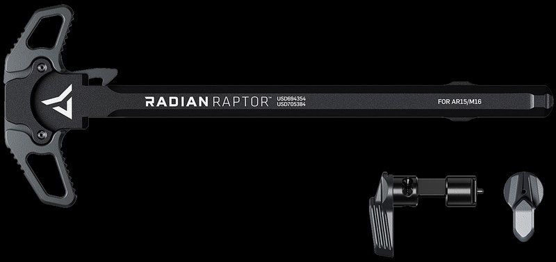 Radian Weapons Raptor Charging Handle and Talon 45/90 Safety AR-15/M16 Gray R0664