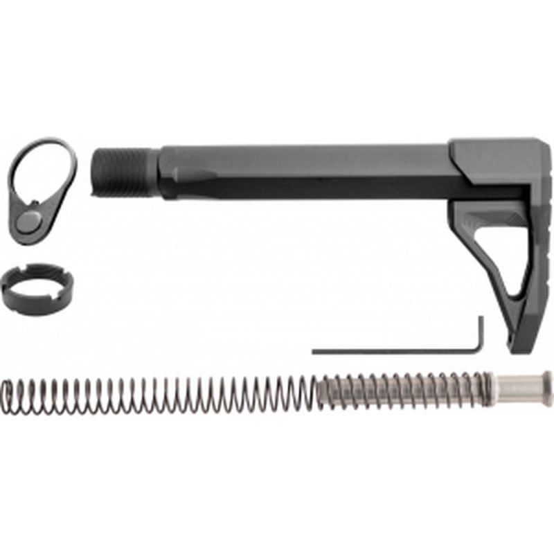 Phase 5 Weapon Systems RMSA Rifle Mini Stock Assembly Black Aluminum for AR15/AR10