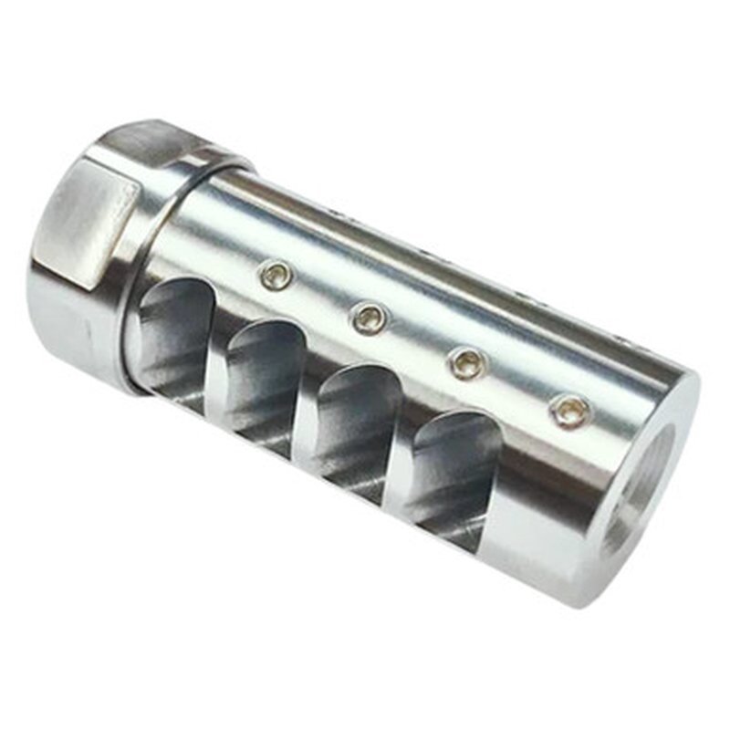 American Precision Arms Gen 3 Little Bastard Self Timing Muzzle Brake 6mm Stainless M18x1.5 G3L8560S