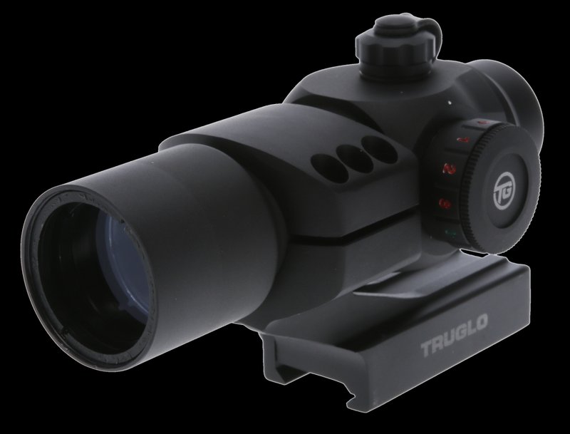 Truglo Triton 1x30mm Red Dot Sight Tri-Color with Cantilever Mount - Black