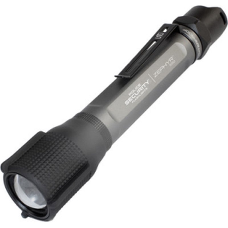 Police Security Flashlights Zephyr Tac White 550-Lumen Compact 2-AA 3-Mode Flashlight