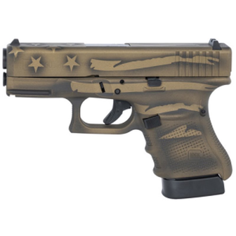 Glock G30 Gen4 .45 ACP 3.78 in 10rd Coyote Battle Worn Flag Cerakote