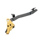 Tyrant CNC Improved Tyrant Trigger Glock 43/43X/48 Gold Black TD-G43TRIG-GOLD-BLK-BAR